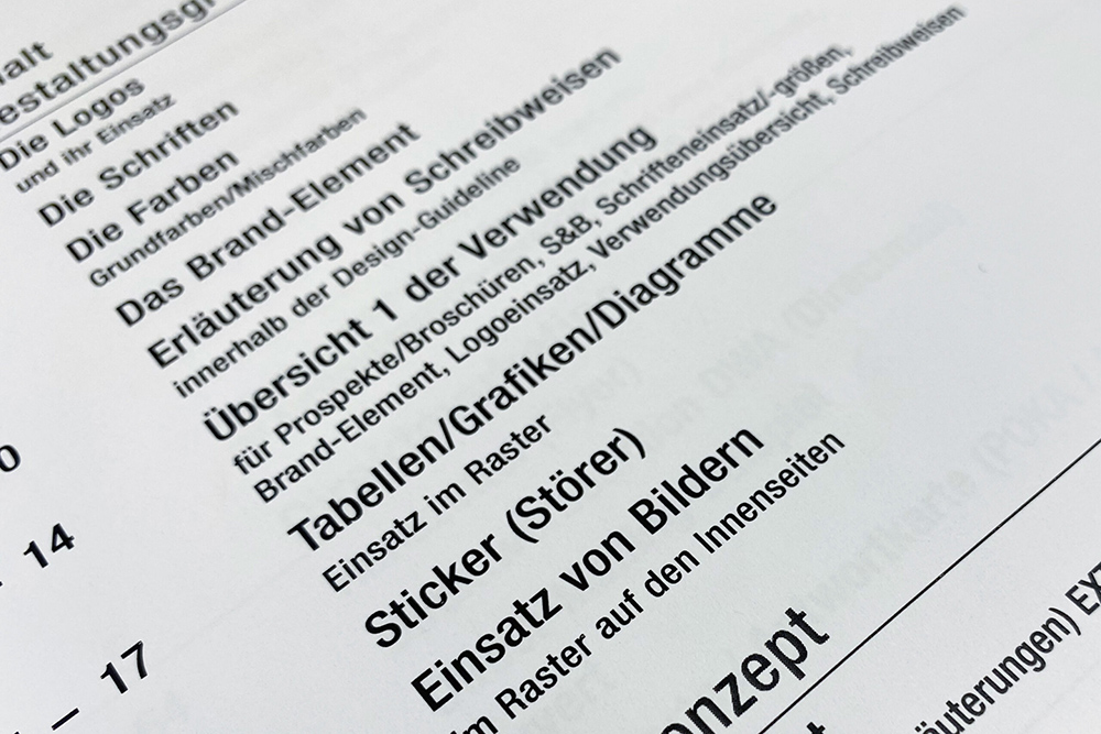 Corporate Design Entwicklung, CD-Manual, CD-Guideline-Entwicklung und Konzeption der kreativen WerbeagenturDesign Atelier Hofmann in Passau und Traunstein und München
